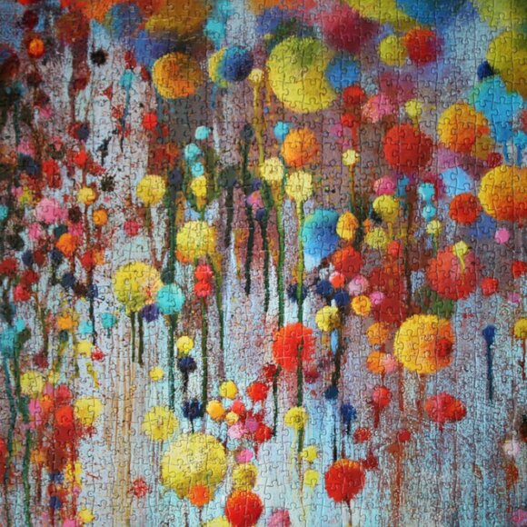 Colorful Abstract 1000 Piece Puzzle - Picture 2 of 2